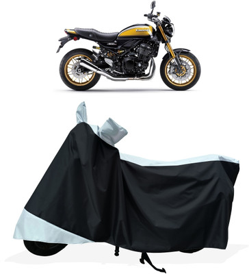 Tricway Two Wheeler Cover for Kawasaki(Z900RS BS6, White)