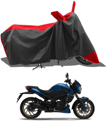 KEDIT Two Wheeler Cover for Bajaj(Red, Black)