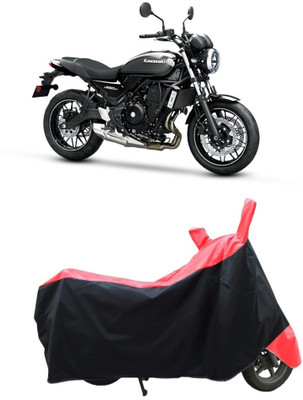 CRONEX Waterproof Two Wheeler Cover for Kawasaki(Z650, Black, Red)