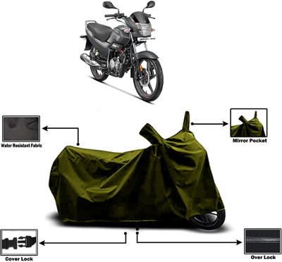 Amexride Two Wheeler Cover for Hero(Super Splendor, Green)