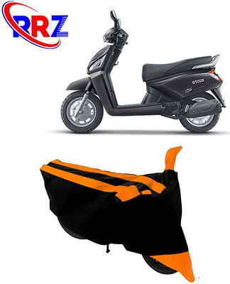RRZ Waterproof Two Wheeler Cover for Mahindra(Gusto, Black, Orange)