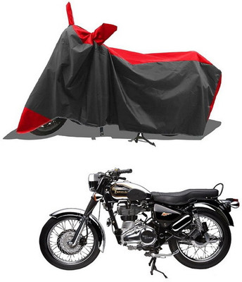 PAGORA Waterproof Two Wheeler Cover for Royal Enfield(Electra Delux, Red, Black)