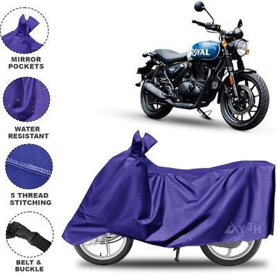 Y3H Waterproof Two Wheeler Cover for Royal Enfield(Hunter 350, Blue)