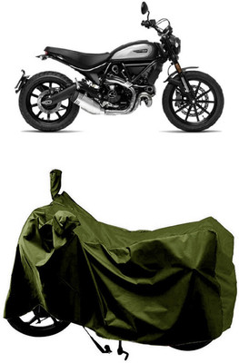 SUGASHRI Waterproof Two Wheeler Cover for Ducati(Scrambler Icon, Green)