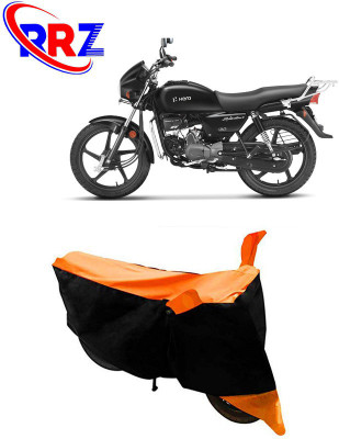 RRZ Waterproof Two Wheeler Cover for Hero(Splendor, Black, Orange)
