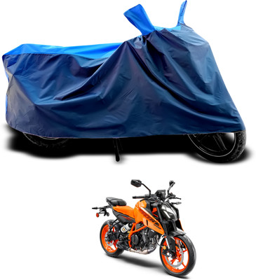 CODOKI Waterproof Two Wheeler Cover for KTM(390 Duke, Black, Blue)