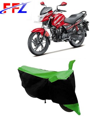 FFZ Two Wheeler Cover for Hero(Glamour i3s, Black, Green)