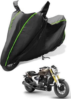 MOCKHE Waterproof Two Wheeler Cover for TVS(Zeppelin, Black)