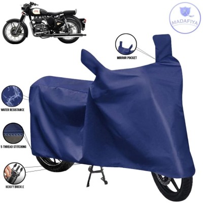 MADAFIYA Waterproof Two Wheeler Cover for Royal Enfield(Classic 350, Blue)