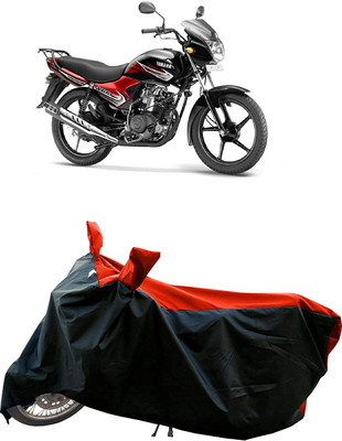 KEDIT Two Wheeler Cover for Yamaha(YBR 125, Red, Black)