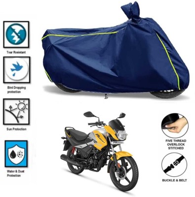 JSJINSIL Waterproof Two Wheeler Cover for Hero(Passion Pro, Blue, Yellow)