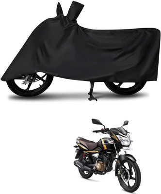 KEDIT Two Wheeler Cover for TVS(Victor Premium, Black)