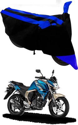 Mdstar Waterproof Two Wheeler Cover for Yamaha(FZ-FI, Blue, Black)