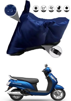 RONISH Waterproof Two Wheeler Cover for Suzuki(New Access 125, Blue)