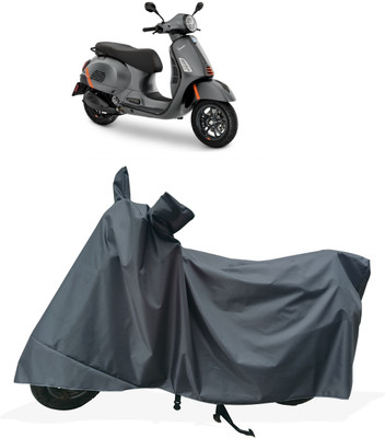 Tricway Two Wheeler Cover for Vespa(GTS Super 300 BS6, Grey)