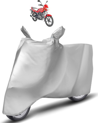 Caronix Two Wheeler Cover for Bajaj(Platina 100, Silver)