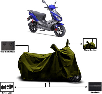 Amexride Two Wheeler Cover for Bajaj(V 150, Green)