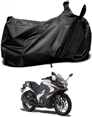 DeepShakshi AUTOMOTIVE Two Wheeler Cover for Bajaj(Pulsar 220, Black)