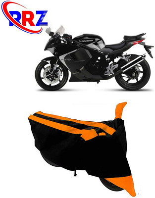 RRZ Waterproof Two Wheeler Cover for Hyosung(GT250R, Black, Orange)