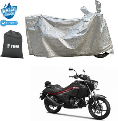CODOKI Waterproof Two Wheeler Cover for TVS(Intruder, Silver)