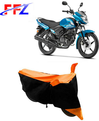 FFZ Waterproof Two Wheeler Cover for Yamaha(Saluto, Black, Orange)