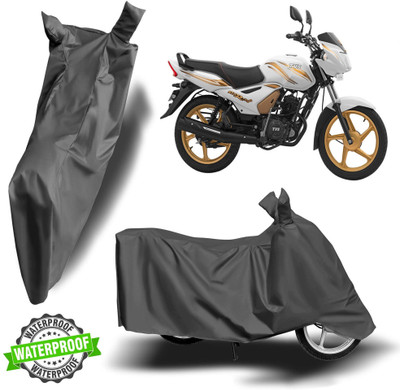 NG Auto Front Waterproof Two Wheeler Cover for TVS(Sport, Grey)
