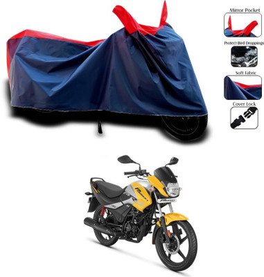 KEDIT Two Wheeler Cover for Hero(Passion Pro i3S, Red, Blue)