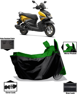 Amexride Two Wheeler Cover for Yamaha(Ray-ZR 125FI BS6, Green)