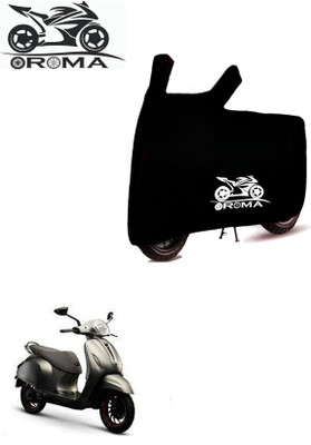 THE REAL ARV Waterproof Two Wheeler Cover for Bajaj(Chetak, Black)