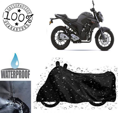 RAAMKM Waterproof Two Wheeler Cover for Hero, Honda(R15 s, Black)