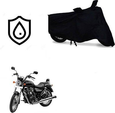 MMSSTAR Waterproof Two Wheeler Cover for Royal Enfield(Thunderbird 350, Black)