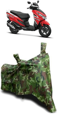 ATBROTHERS Waterproof Two Wheeler Cover for Honda(Grazia BS6, Multicolor, Green)