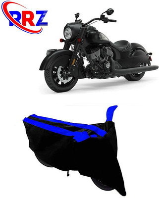 RRZ Waterproof Two Wheeler Cover for Indian(Chief Dark Horse, Black, Blue)
