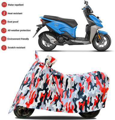 GOSHIV-car and bike accessories Waterproof Two Wheeler Cover for Hero(Red, White)