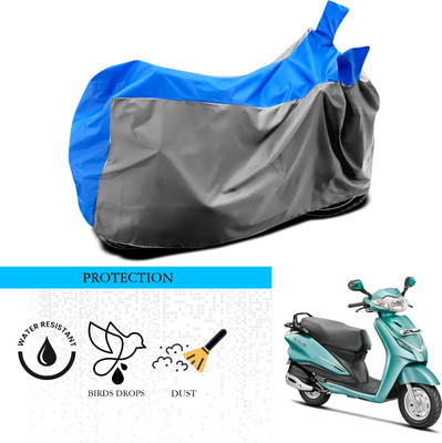 SnehaSales Waterproof Two Wheeler Cover for Hero(Duet, Grey, Blue)