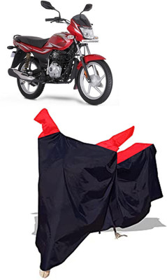 Amexride Two Wheeler Cover for Bajaj(Platina 100 DTS-i, Black)