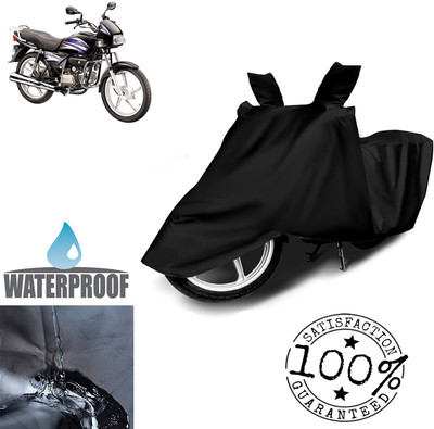 Autoinnovation Waterproof Two Wheeler Cover for Hero(Splendor Plus, Black)