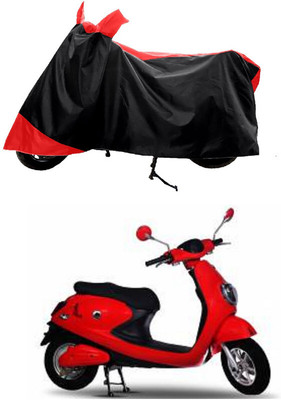 GROFATIK Two Wheeler Cover for Techo Electra(Emerge, Red)
