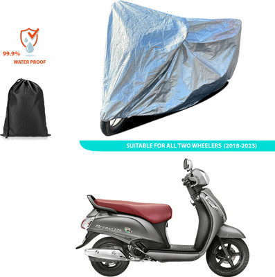 CODOKI Waterproof Two Wheeler Cover for Suzuki(Access SE, Silver)