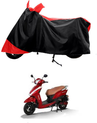 GROFATIK Two Wheeler Cover for Ampere(Magnus BS6, Red)