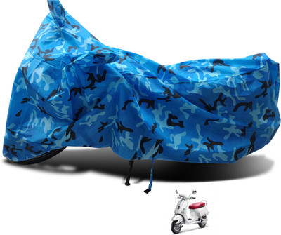 Euro Care Waterproof Two Wheeler Cover for Vespa(Elegante, Blue)