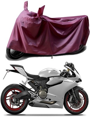 THE REAL ARV Waterproof Two Wheeler Cover for Ducati(899 Panigale, Maroon)