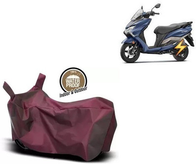 OliverX Waterproof Two Wheeler Cover for Suzuki(Burgman Electric, Maroon)
