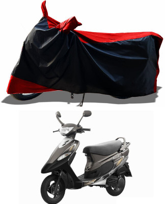 DeepShakshi AUTOMOTIVE Waterproof Two Wheeler Cover for TVS(Pep+, Red)