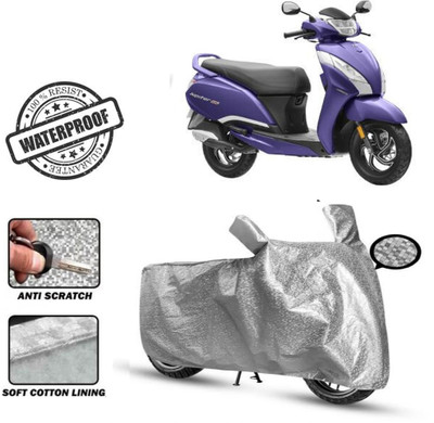 Autoinnovation Waterproof Two Wheeler Cover for TVS(Jupiter 125, Silver)