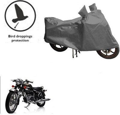 MMSSTAR Waterproof Two Wheeler Cover for Royal Enfield(Electra Delux, Grey)