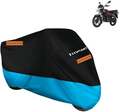 Horseyaart Waterproof Two Wheeler Cover for Bajaj(Platina 110 H-Gear BS6, Blue)