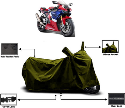 Amexride Two Wheeler Cover for Honda(CBR1000RR Fireblade, Green)