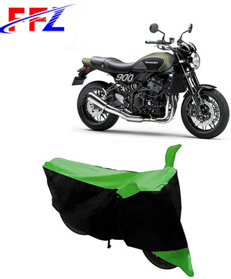 FFZ Two Wheeler Cover for Kawasaki(Z900RS, Black, Green)