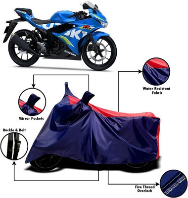 DeepShakshi AUTOMOTIVE Two Wheeler Cover for Suzuki(GSX R150, Red, Blue)